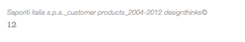 Saporiti italia s.p.a._customer products_2004-2012 designthinks© 12
