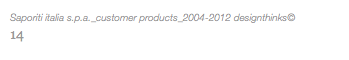 Saporiti italia s.p.a._customer products_2004-2012 designthinks© 14